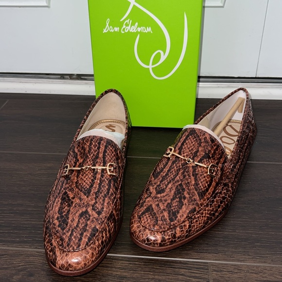 Sam Edelman Shoes - Sam Edelman Women’s Brown Snake Print Loafers, Size: 10M